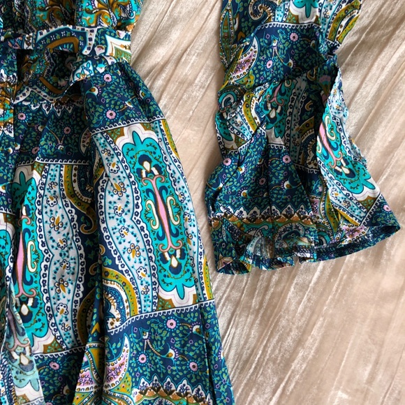 Boho Gypsy Paisley Maxi Dress - Picture 6 of 8